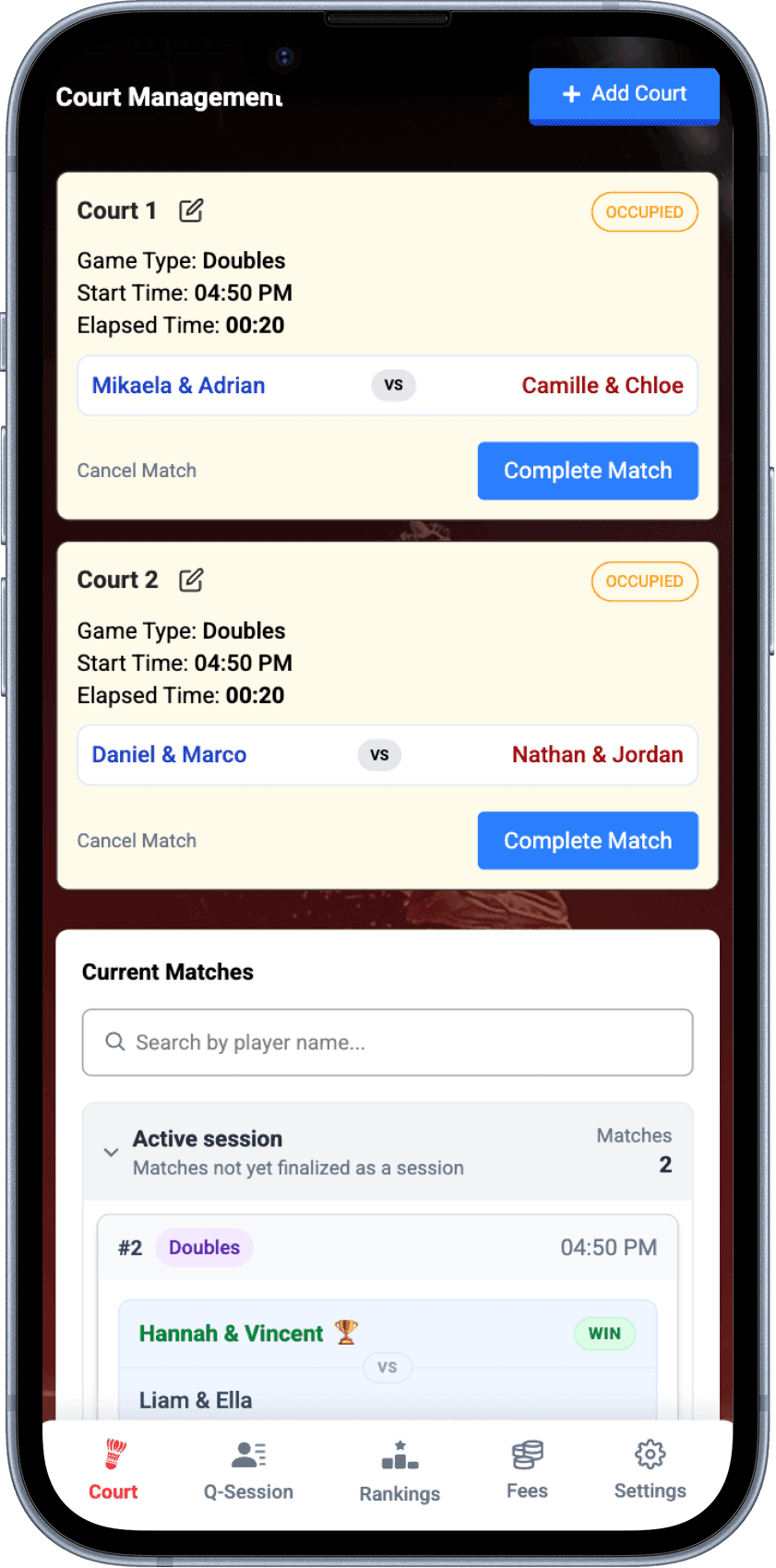 ShuttleFlow QM Court preview
